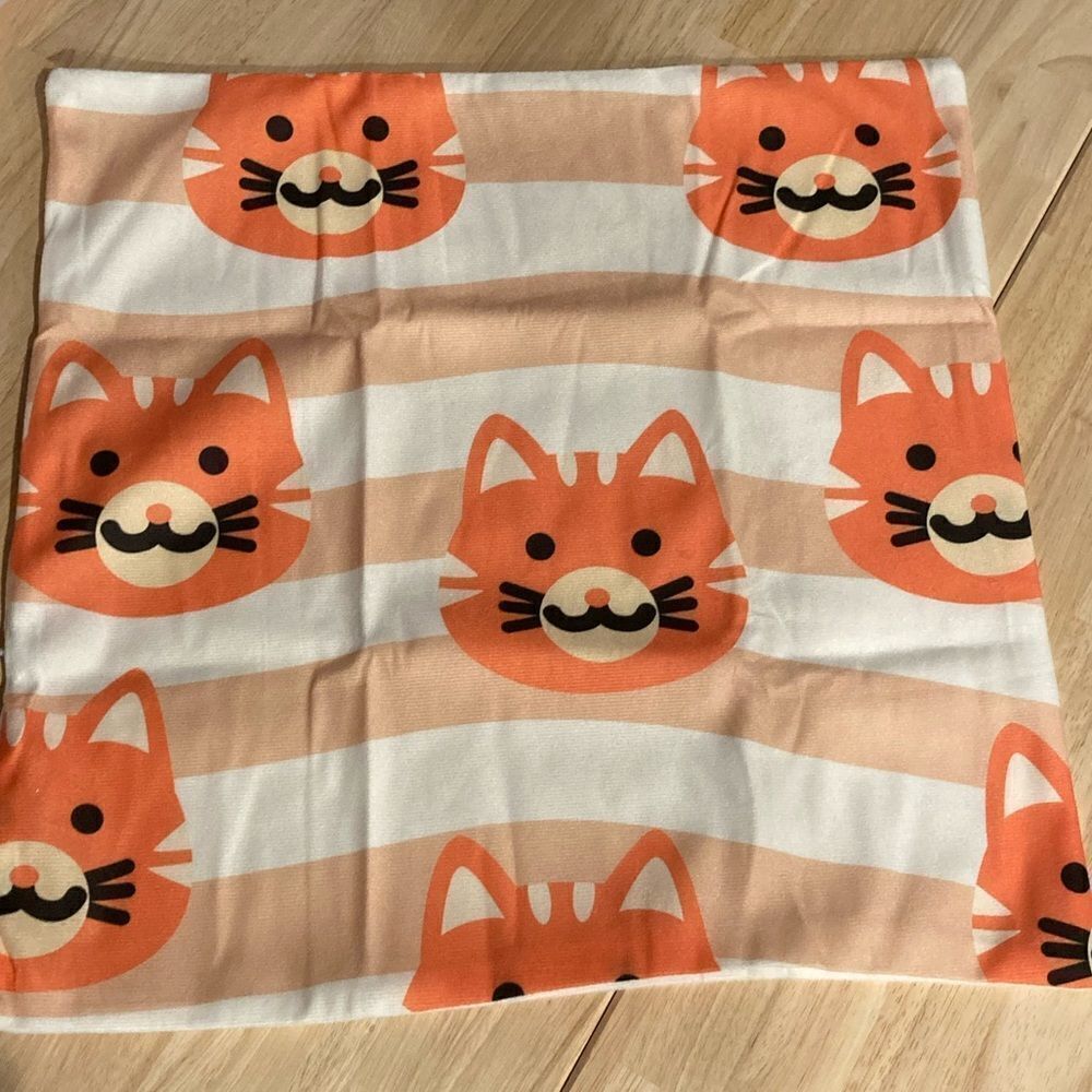 Cartoon Cat Pillow Cover - Picture 2 of 6